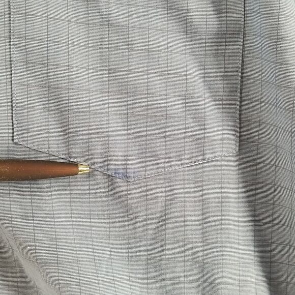 🎁5/$25  Arrow Shirt Men's Size 17 1/2 34/35 Long Sleeve Full Button Casual - Picture 5 of 11